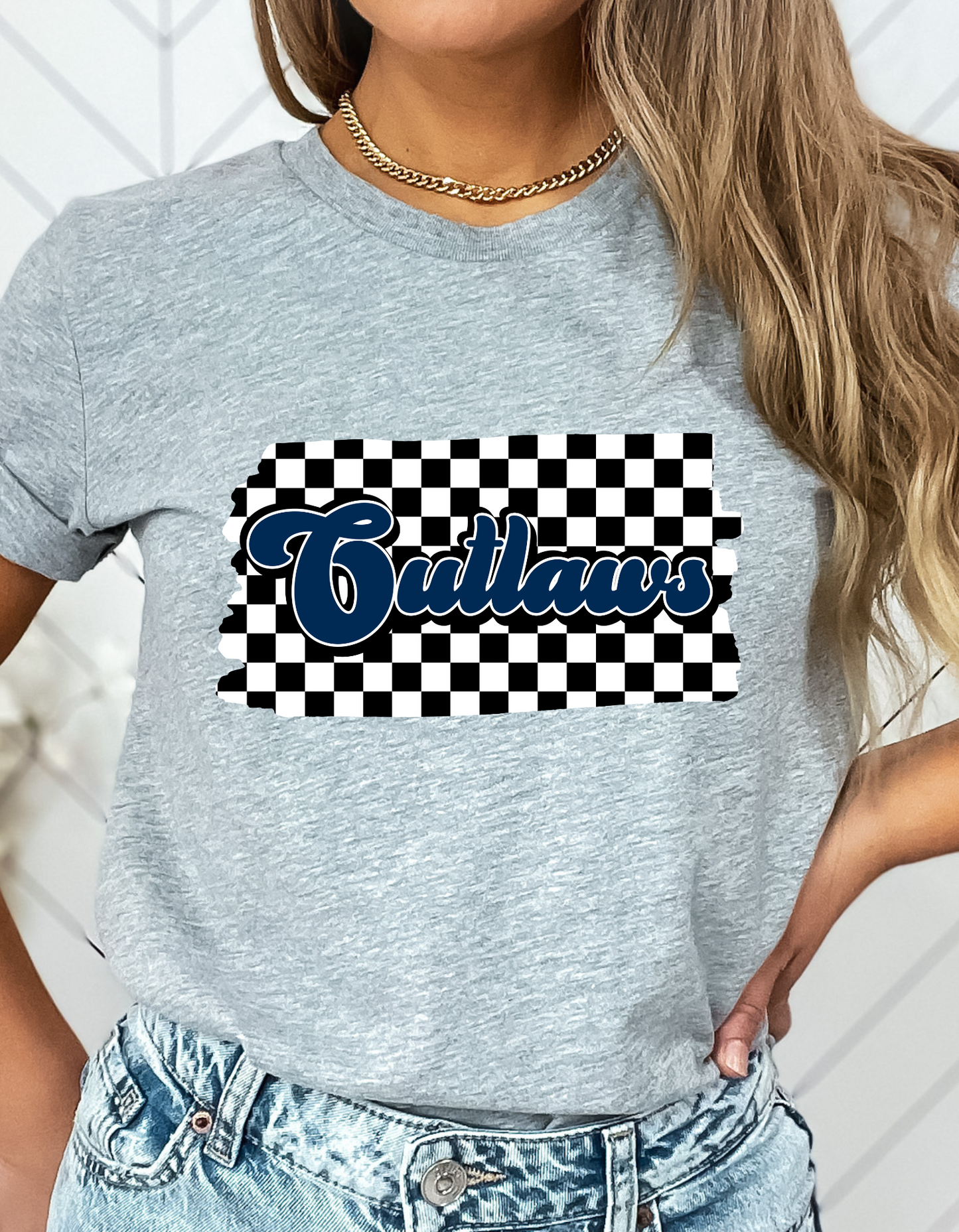 Retro checkered Outlaw