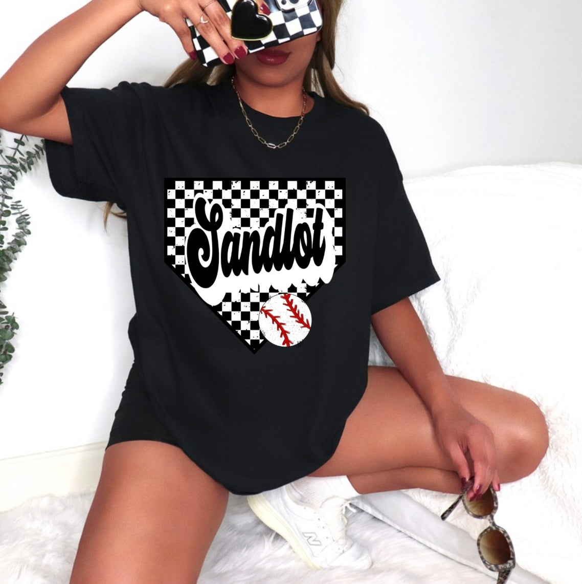 Sandlot checkered home plate
