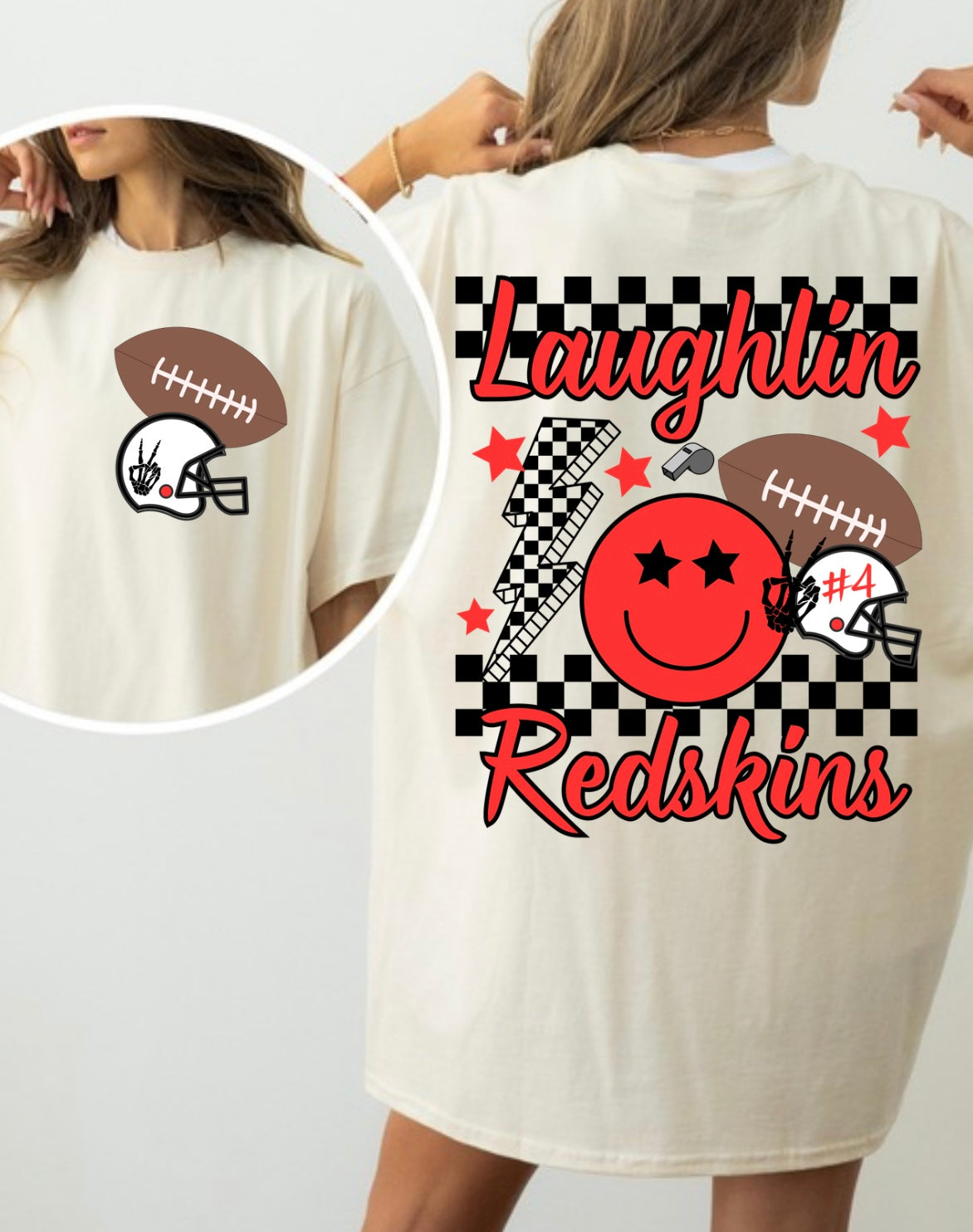 Custom Redskins football