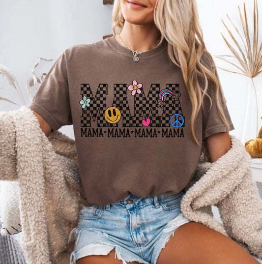 Checkered mama retro