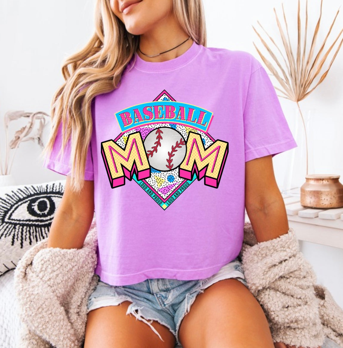 Baseball mom retro