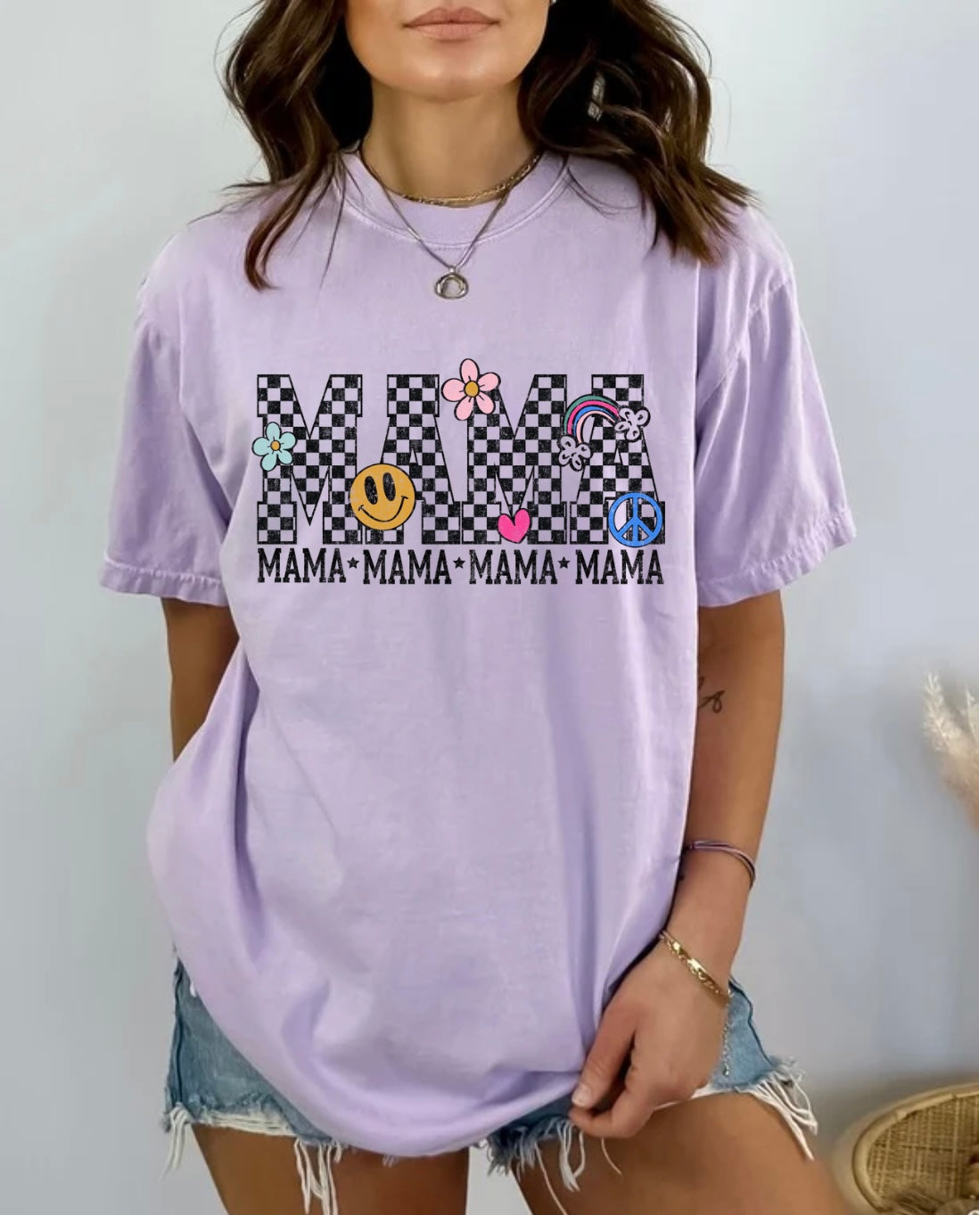 Checkered mama retro