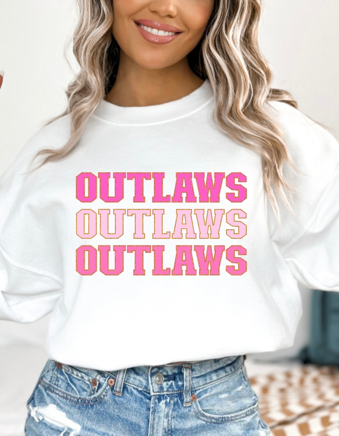 Outlaws stacked pink