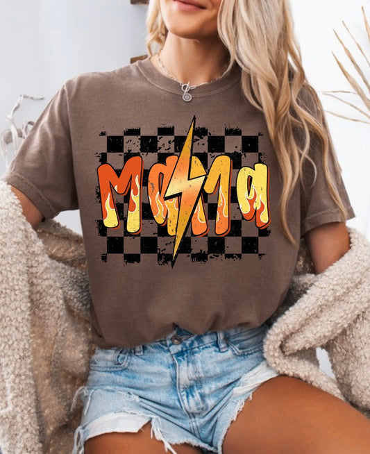 Mama flames orange