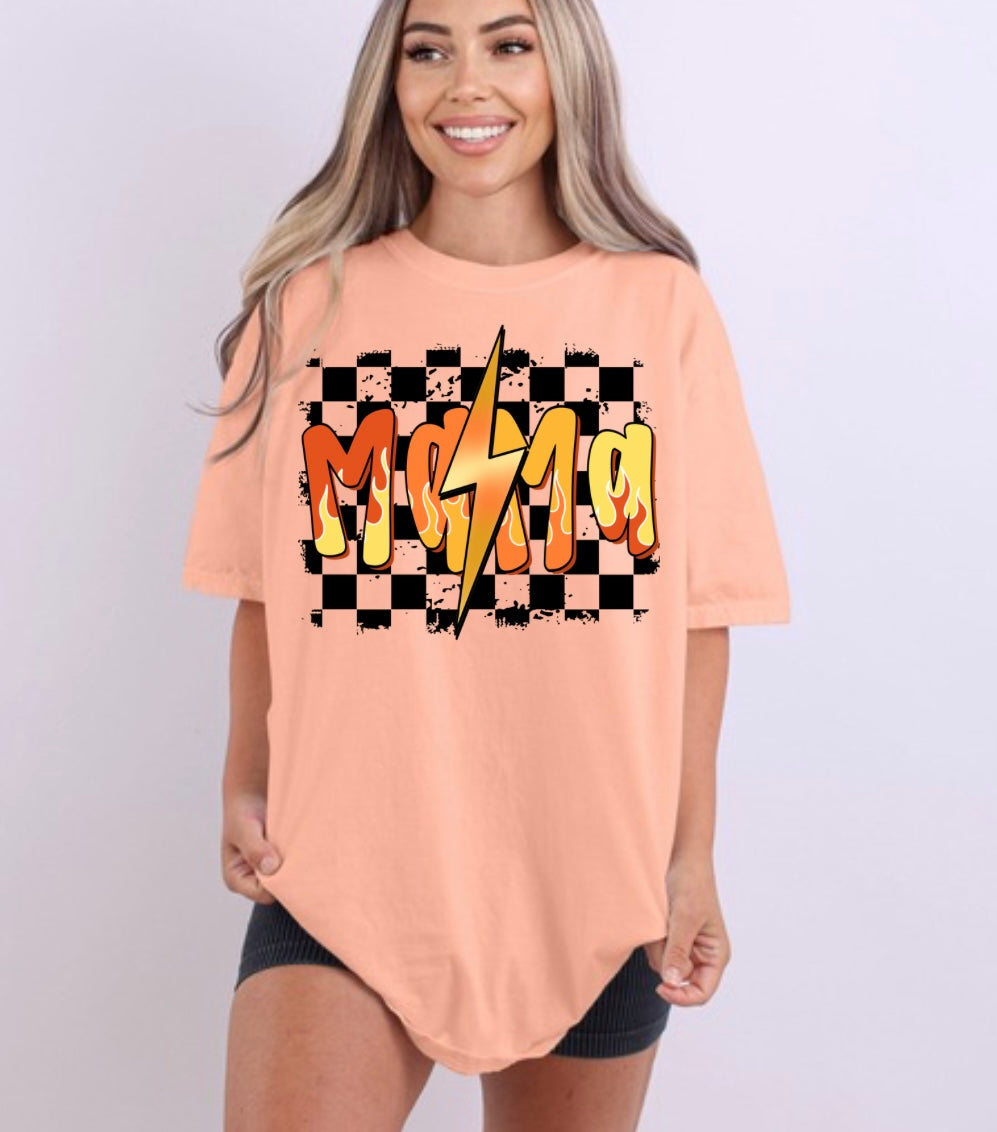 Mama flames orange