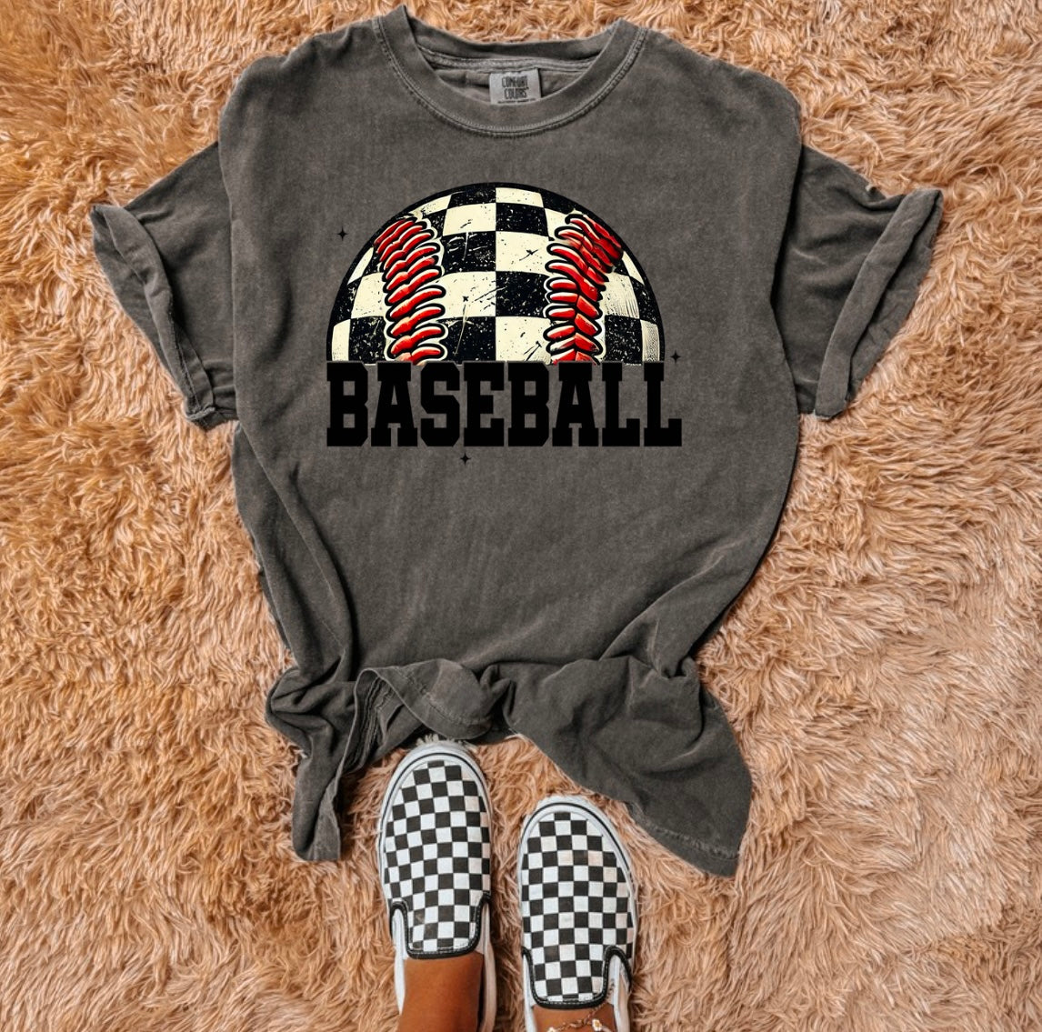 Checkered baseball