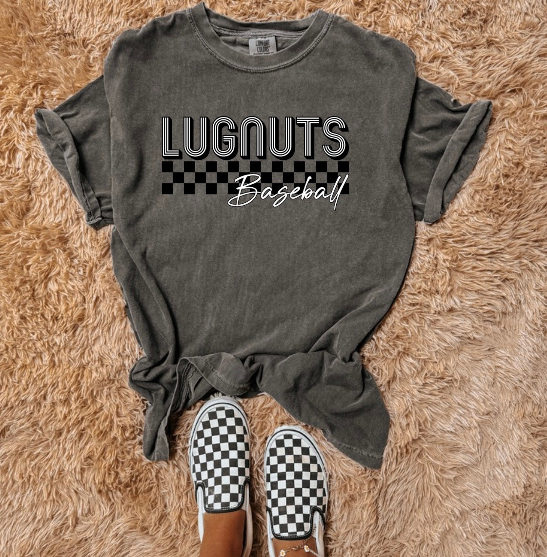 Lugnuts stripes & checkered baseball