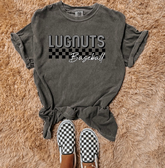 Lugnuts stripes & checkered baseball