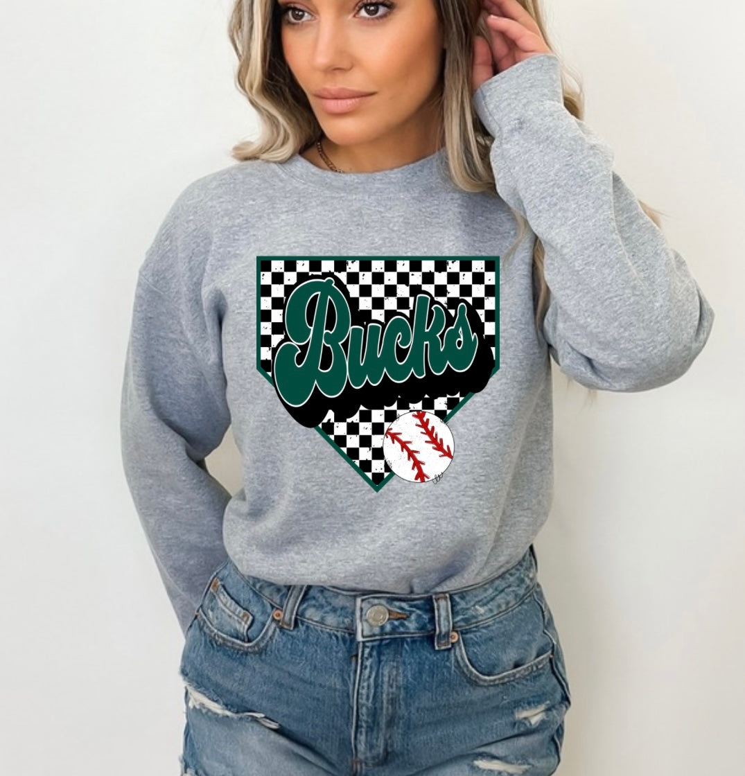 Bucks checkered home plate