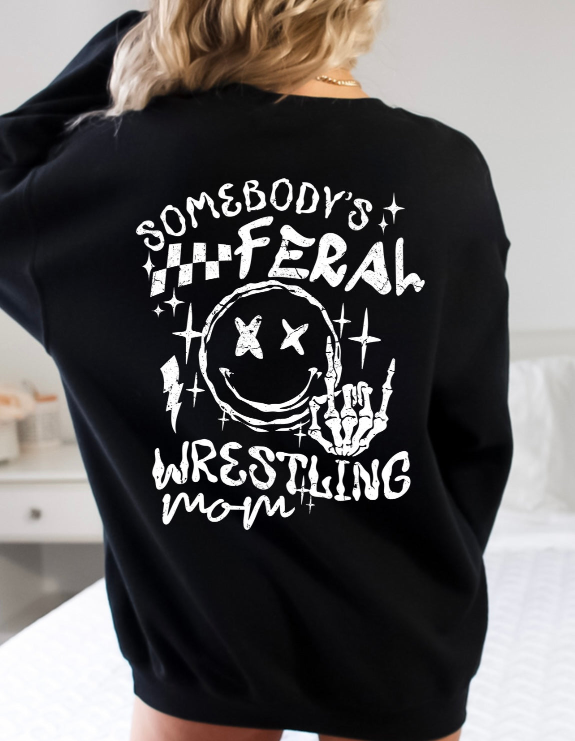 Feral Wrestling mom (white)