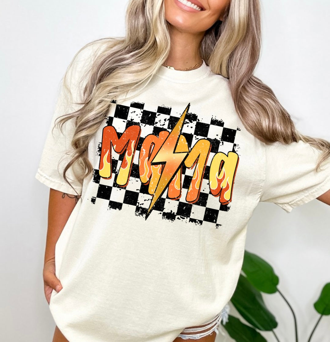 Mama flames orange