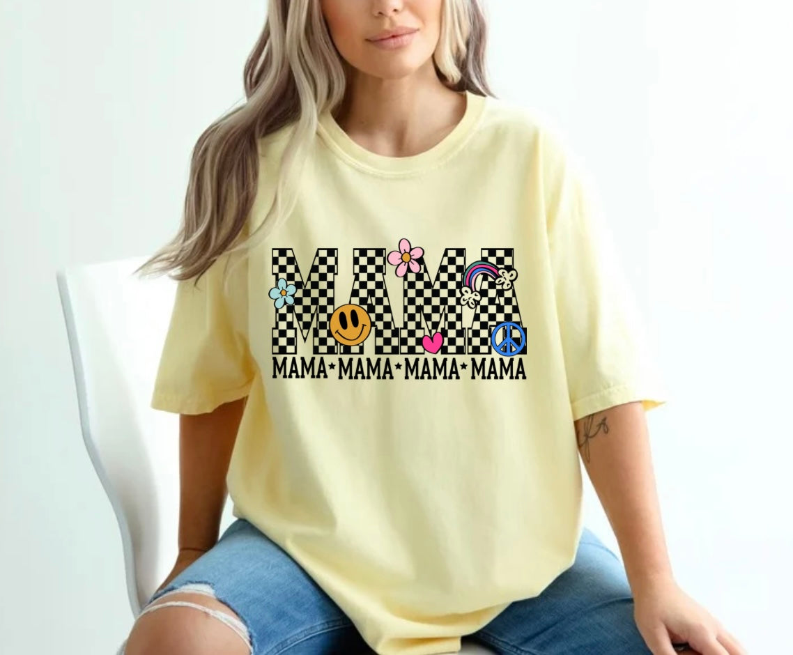 Checkered mama retro