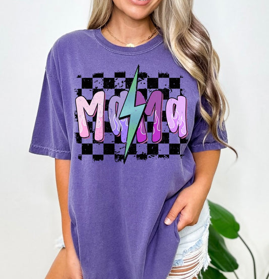 Mama flames purple