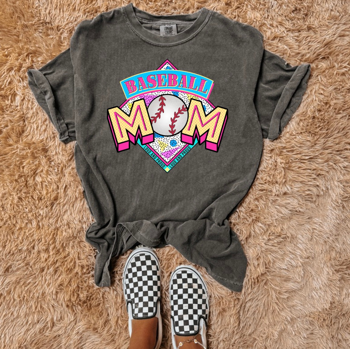 Baseball mom retro