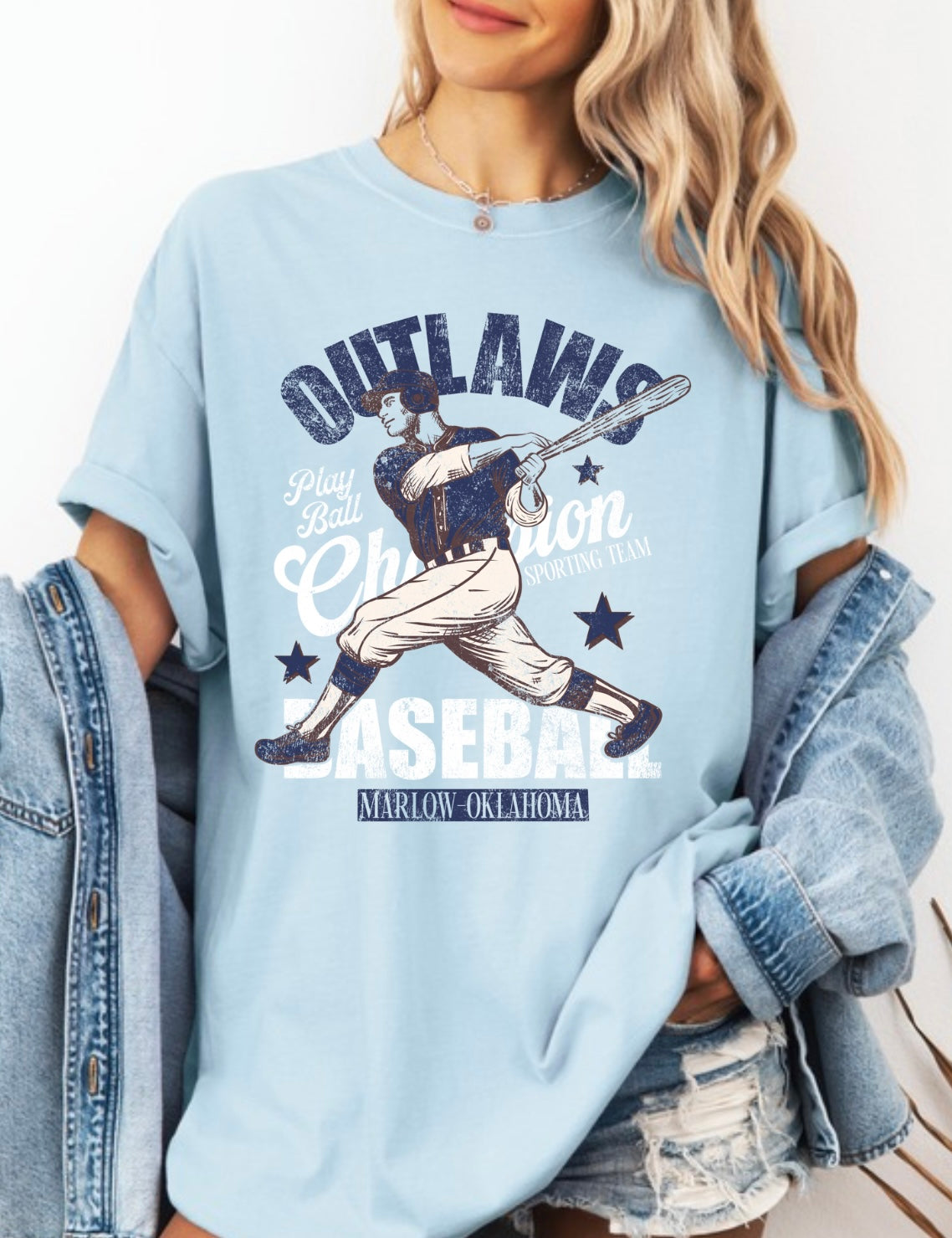 Outlaws baseball champions grunge