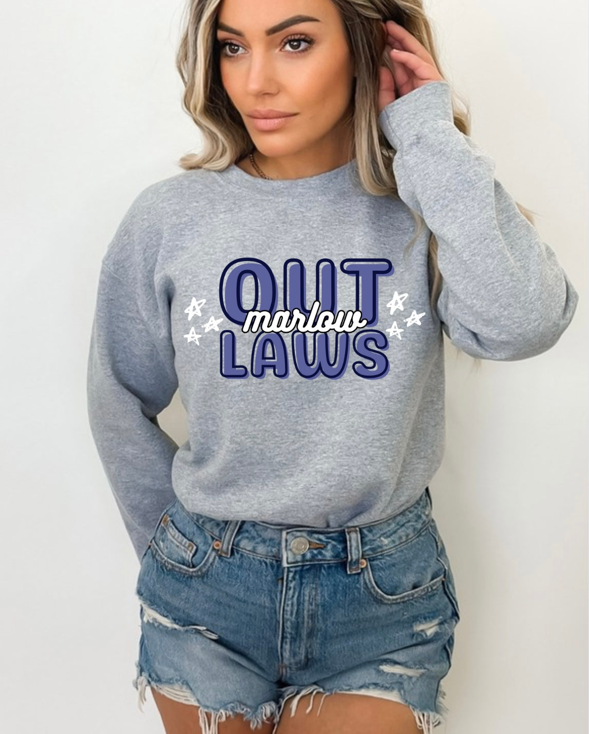 Retro stacked outlaws stars
