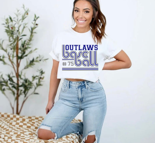 Custom outlaws baseball