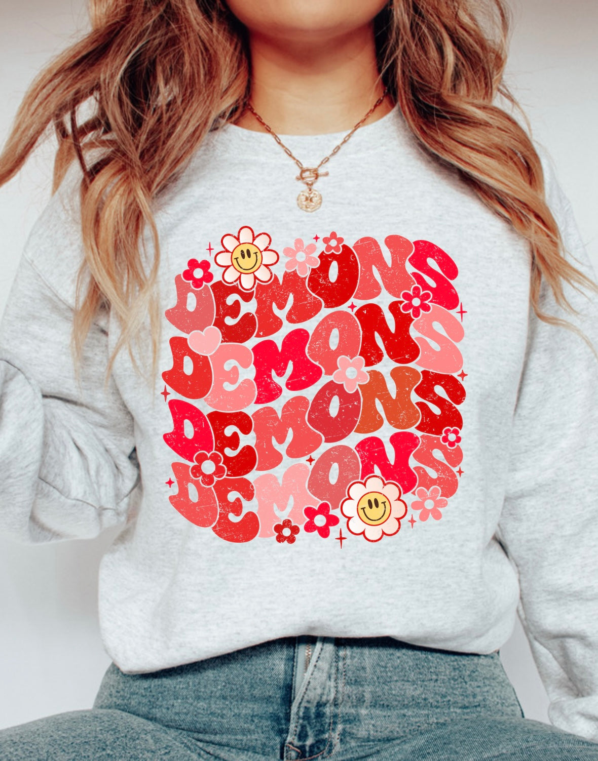 Retro floral wavy DEMONS
