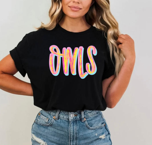 Owls “paint”
