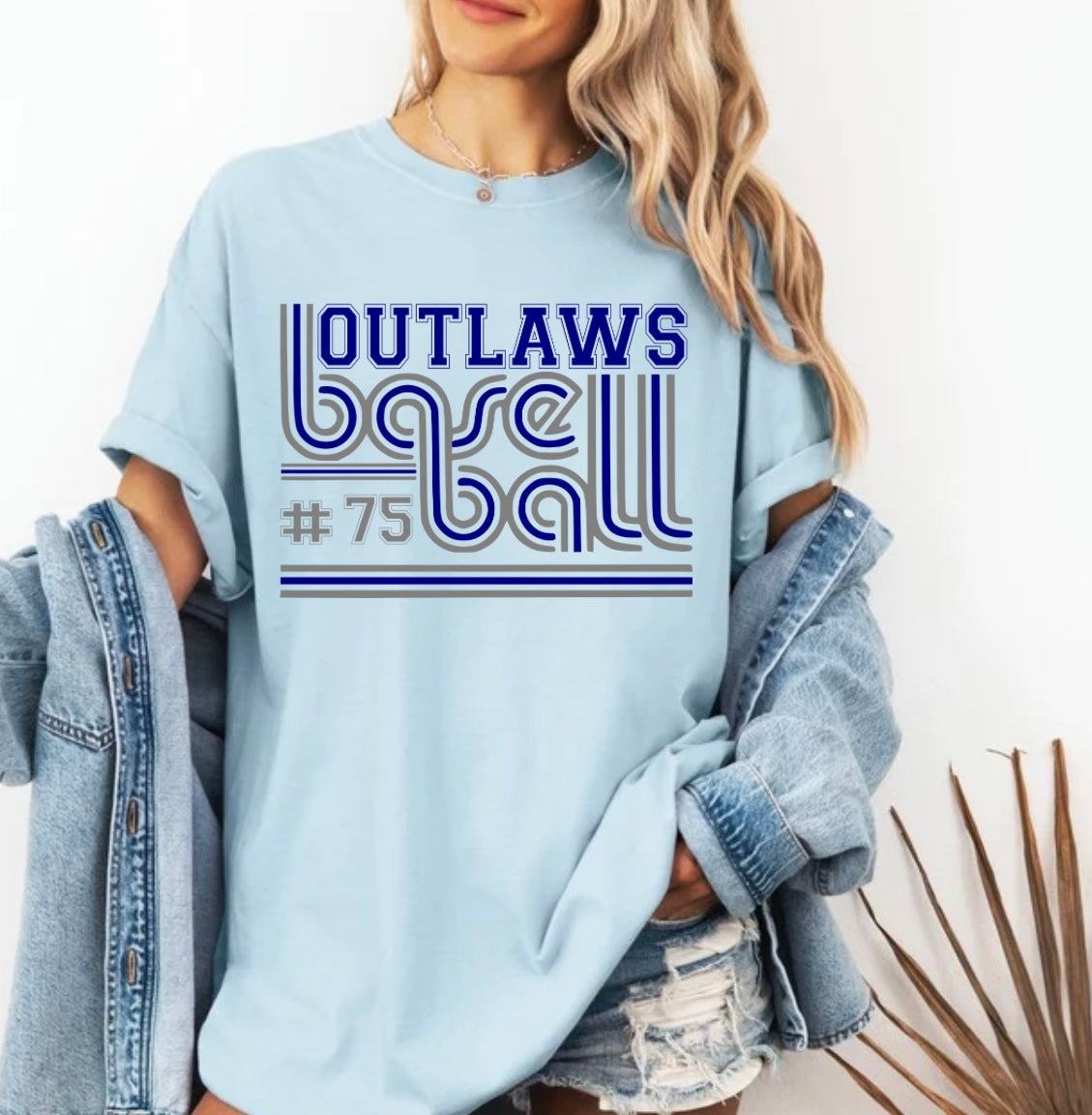 Custom outlaws baseball