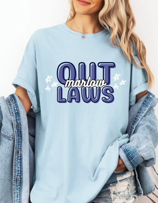 Retro stacked outlaws stars